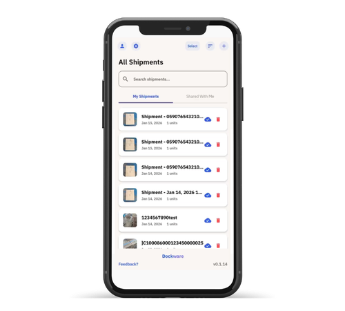 Icons for Dockware Shipments